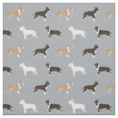 Bull Terrier Hunde Hunde graue Hunde Stoff (Muster)