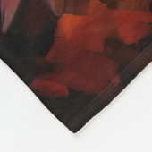 Bull Terrier im Herbst Leaves Fall Inspiriert Fleecedecke (Ecke)