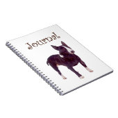 Bull Terrier Journal Notizblock (Rechte Seite)