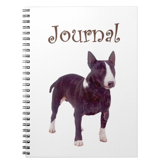 Bull Terrier Journal Notizblock (Vorderseite)