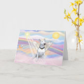 Bull Terrier Karte (Gelbe Blume)