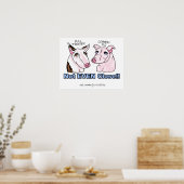 Bull Terrier KEIN Schwein Poster (Küche)