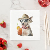 Bull Terrier Kopie Serviette (Beispiel)