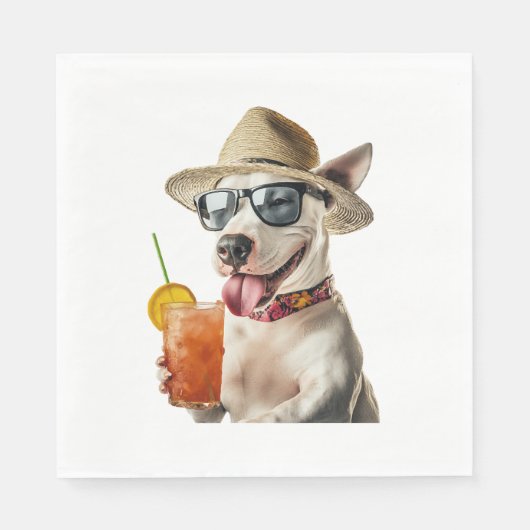Bull Terrier Kopie Serviette (Vorderseite)