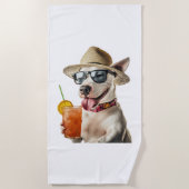 Bull Terrier Kopie Strandtuch (Vorderseite)