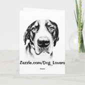 BULL-TERRIER - kundenspezifische Feiertagskarte (Rückseite)