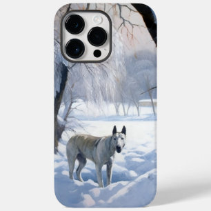 Bull Terrier Lass es schneien Weihnachten Case-Mate iPhone 14 Pro Max Hülle