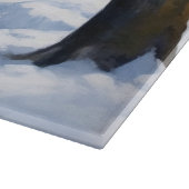 Bull Terrier Lass es Weihnachten schnee Schneidebrett (Ecke)