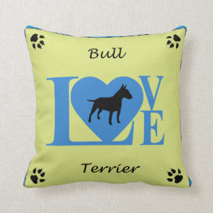 Bull Terrier LIEBE Kissen