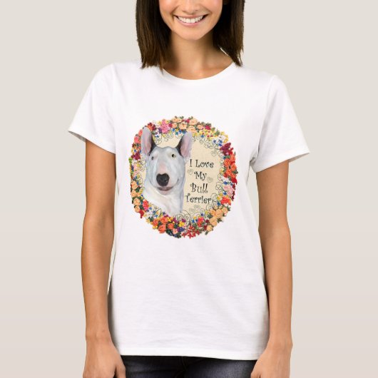 Bull Terrier Liebe T - Shirt (Vorderseite)