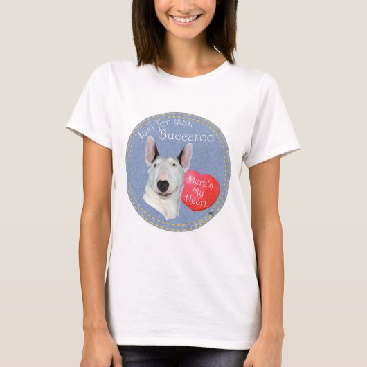 Bull Terrier Liebe T - Shirt (Vorderseite)