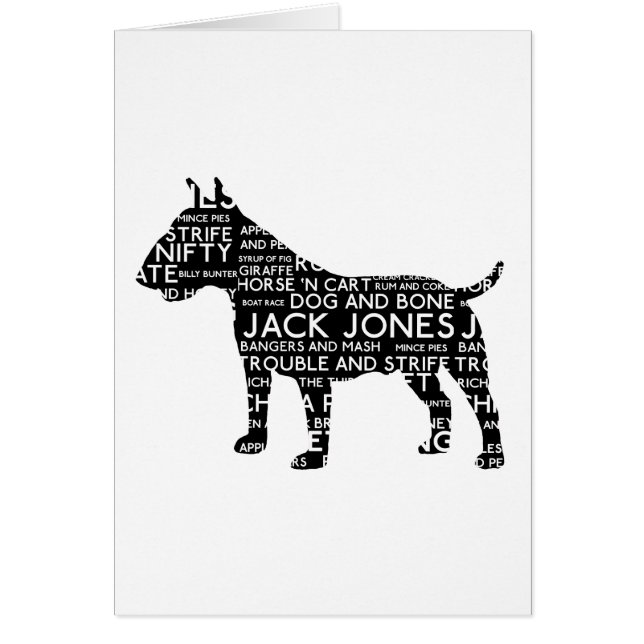 Bull Terrier London Slang Cockney (Vorne)