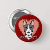 Bull Terrier Lover Button (Vorne & Hinten)