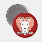 Bull Terrier Lover Magnet (Vorderseite/Rückseite)