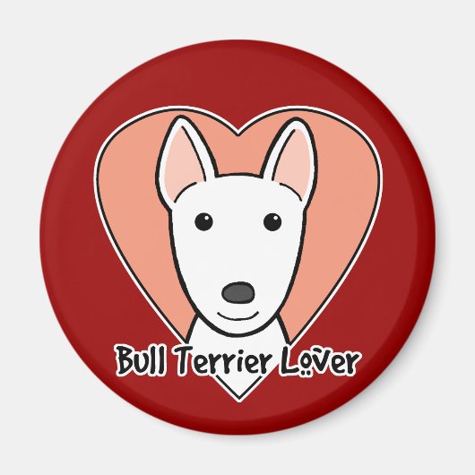 Bull Terrier Lover Magnet (Vorne)