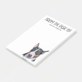 Bull Terrier Lover Post-it Klebezettel (angewinkelt)