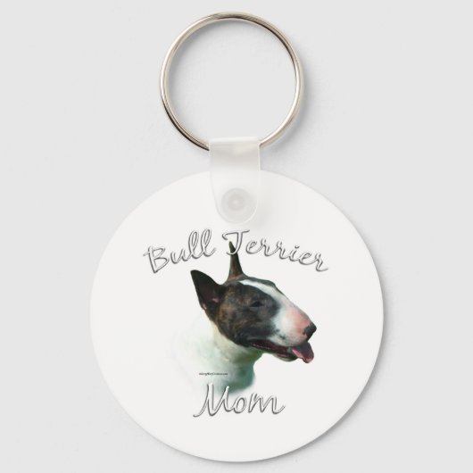 Bull Terrier Mama 2 Schlüsselanhänger (Vorderseite)