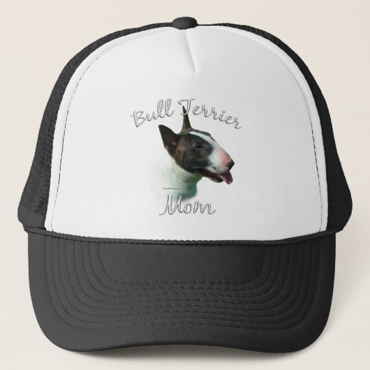 Bull Terrier Mama 2 Truckerkappe (Vorderseite)