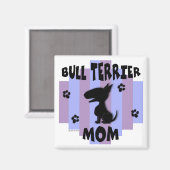 Bull Terrier Mama Magnet (Vorderseite/Rückseite)