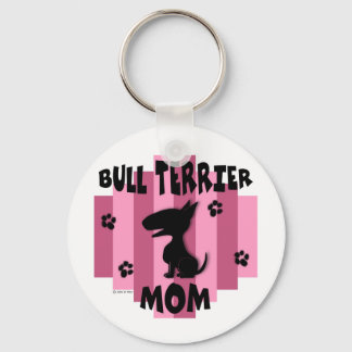 Bull Terrier Mama Schlüsselanhänger