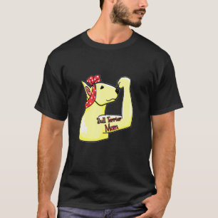 Bull Terrier Mama Tattoo Bully Mama Hundebesitzeri T-Shirt