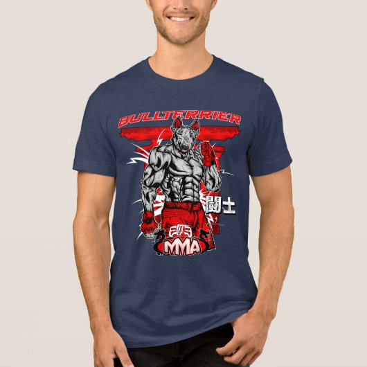 BULL TERRIER Martial Arts ElitE Tri-Blend Shirt (Vorderseite)