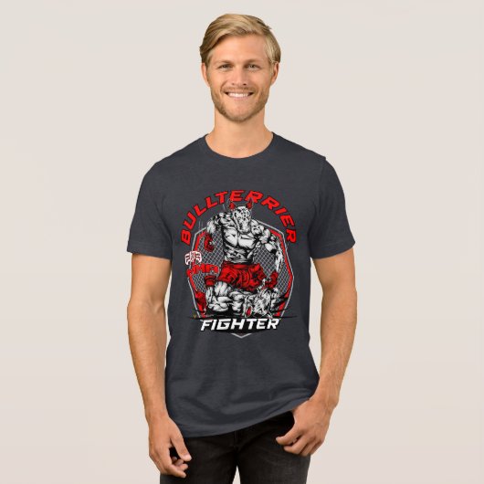 BULL TERRIER Martial Arts ElitE Tri-Blend Shirt (Vorderseite voll)