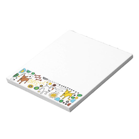 Bull Terrier Memo Pad Notizblock (Rotiert)