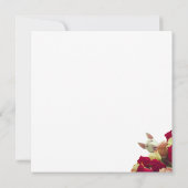 Bull Terrier mit Rose - Happy Birthday! (Rückseite)