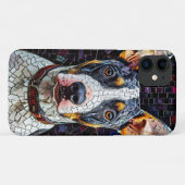 Bull Terrier Mosaik Art Case-Mate iPhone Hülle (Rückseite (Horizontal))