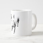 Bull Terrier Mug – Gritty Ink Style Jumbo-Tasse (Vorderseite Rechts)