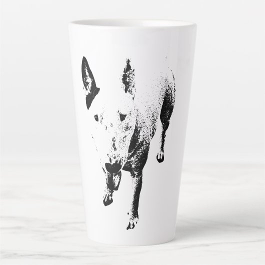 Bull Terrier Mug – Gritty Ink Style Milchtasse (Vorderseite)