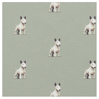 Bull Terrier Muster Stoff