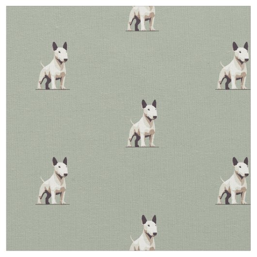 Bull Terrier Muster Stoff (Nahaufnahme)
