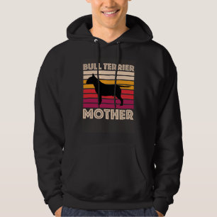 Bull Terrier Mutter Vintage Hund   Bull Terrier Ma Hoodie