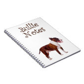 Bull Terrier Notebook Notizblock (Rechte Seite)