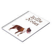 Bull Terrier Notebook Notizblock (Linke Seite)
