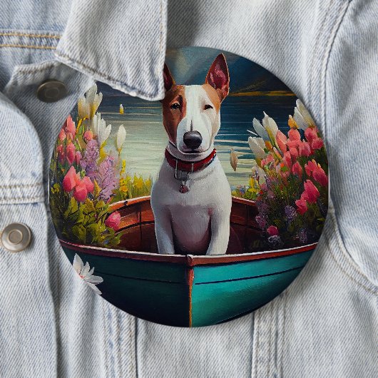 Bull Terrier on a Paddle: Ein Landschaftliches Abe Button (Beispiel)