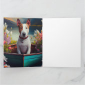 Bull Terrier on a Paddle: Ein Landschaftliches Abe Karte (Innenseite)