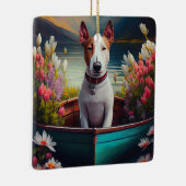Bull Terrier on a Paddle: Ein Landschaftliches Abe Keramikornament (Rechts)
