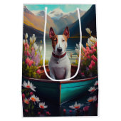 Bull Terrier on a Paddle: Ein Landschaftliches Abe Mittlere Geschenktüte (Rückseite)