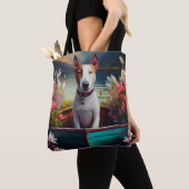 Bull Terrier on a Paddle: Ein Landschaftliches Abe Tasche (Von Nahem)
