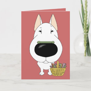 Bull Terrier - Ostersteinjagd, jemand? Feiertagskarte