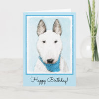Bull Terrier Painting - Niedliche Hundekunst