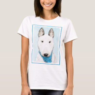 Bull Terrier Painting - Niedliche Original Dog Art T-Shirt