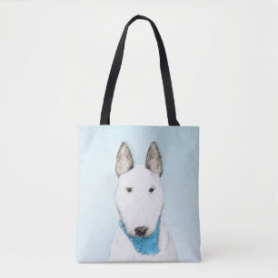 Bull Terrier Painting - Niedliche Original Dog Art Tasche