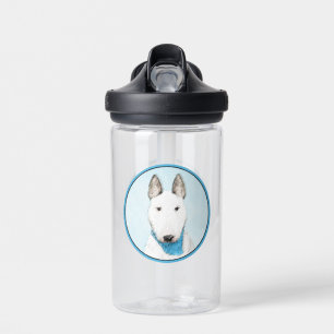 Bull Terrier Painting - Niedliche Original Dog Art Trinkflasche