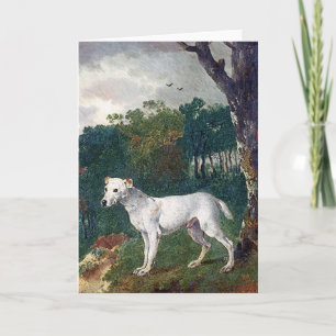 Bull Terrier Painting - Vintage Fine Art Karte