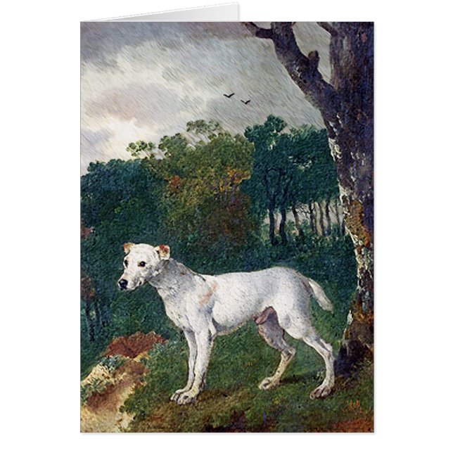 Bull Terrier Painting - Vintage Kunst (Vorne)