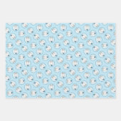 Bull Terrier Painting White English Niedlich Dog A Geschenkpapier Set (Vorderseite)